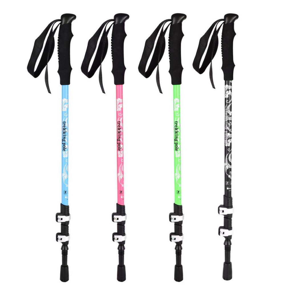 Durable Adult Double Color Handle Aluminum 6061 Racing Ski Pole, Grass