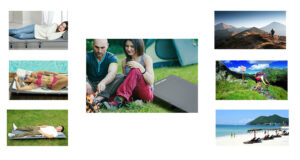 Camping folding bed